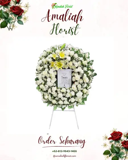 Krans Bunga Duka Larikrejo